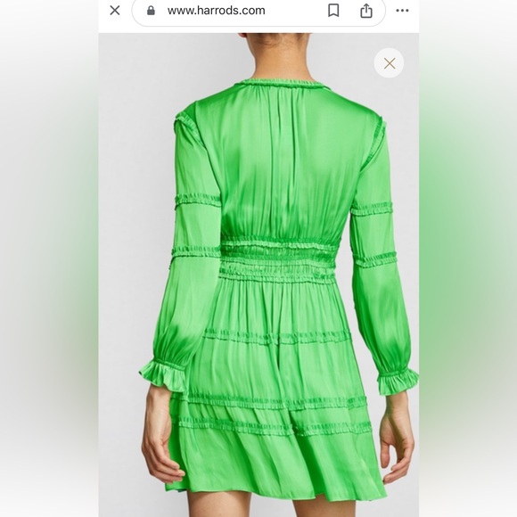 ☘️ NEW WITH TAGS☘️ MAJE
Satin Ruffled Dress 40 US6 - Picture 4 of 7